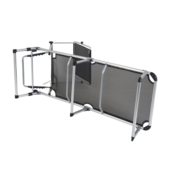 Bo Camp Red Mountain Ligbed met zonnescherm - zwart / onderkant