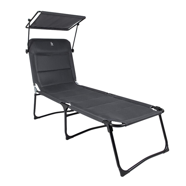 Bo Camp Red Mountain Air Ligbed met zonnescherm - grijs