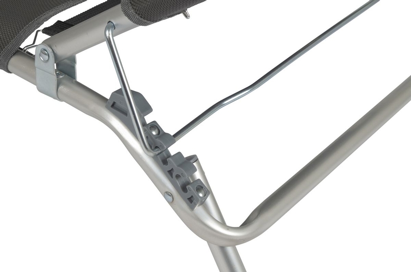 Bo-Camp Vouwbed Florence - Grijs / verstelbaar