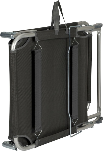 Bo-Camp Vouwbed Florence - Grijs / ingeklapt / draaglussen