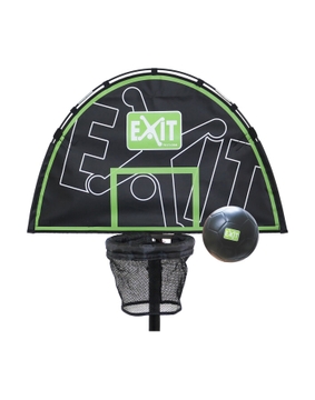 Exit trampoline basket
