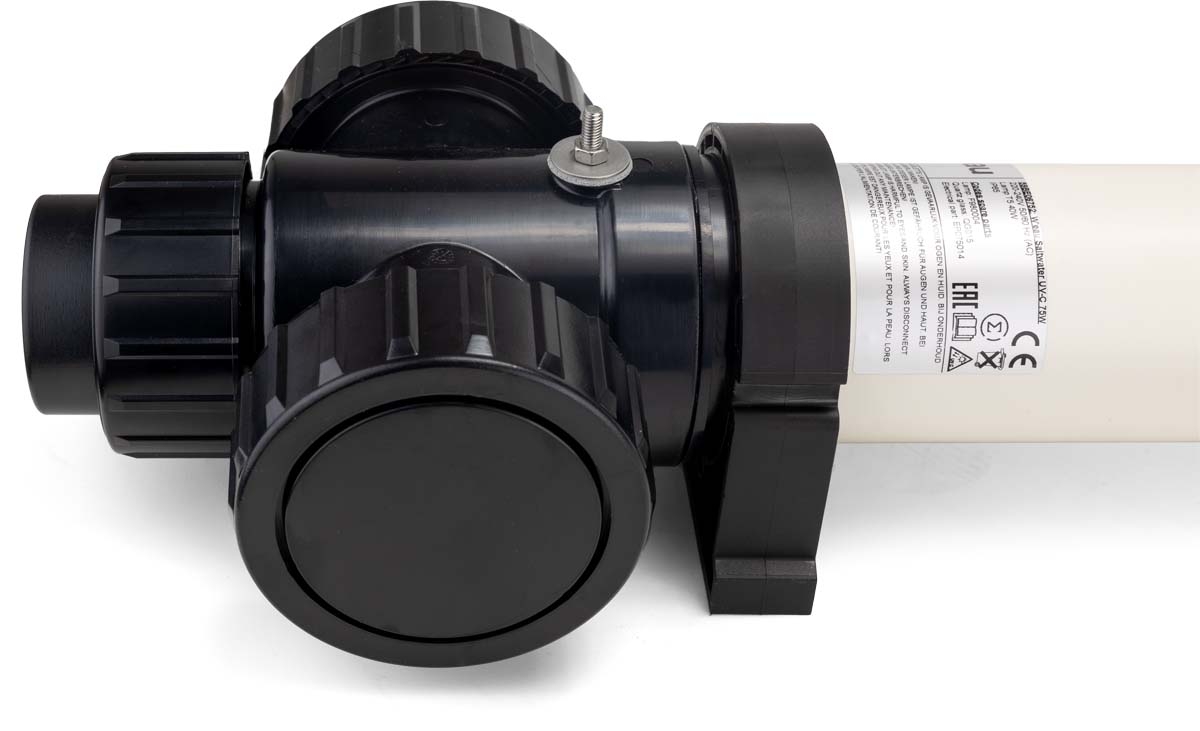 W'eau UV-C Zoutwater 75 watt - dubbele flexkop gesloten