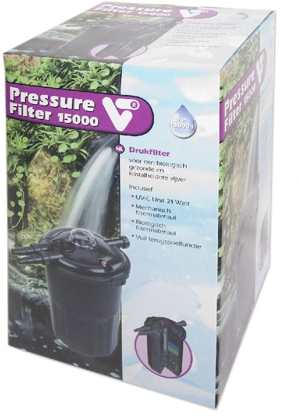 Velda VT 15000 drukfilter (met 24 watt UV-C) verpakking