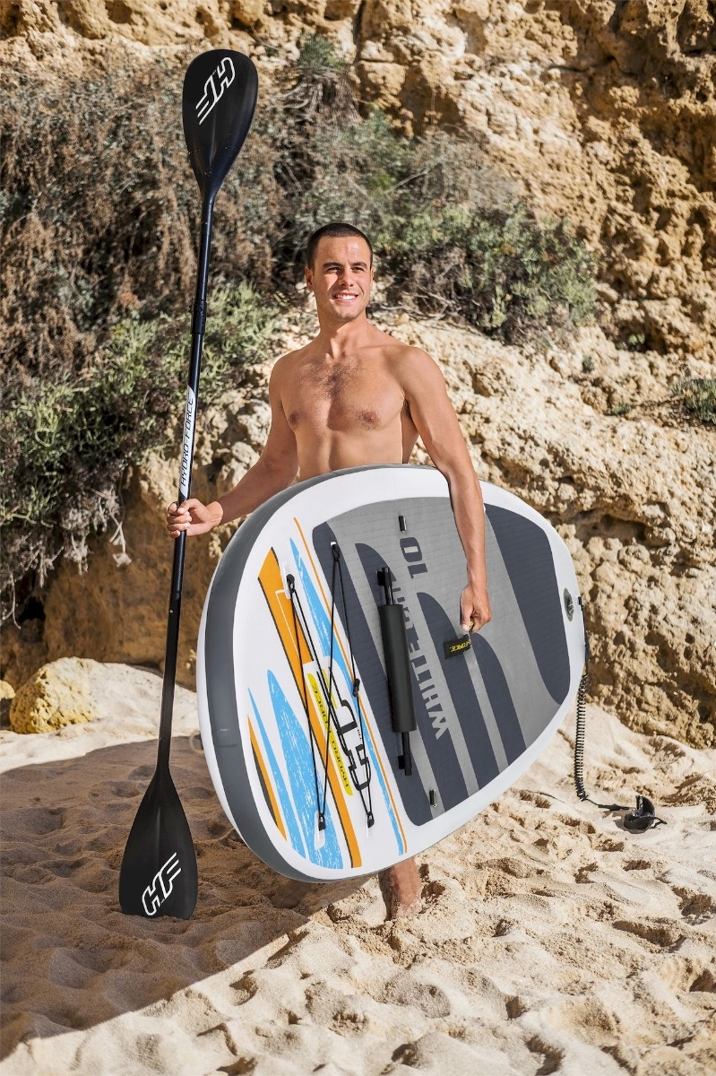 Bestway Hydro Force White Cap opblaasbaar supboard set