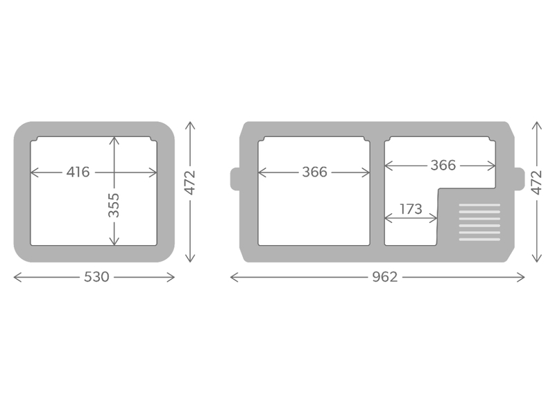 Dometic CFX3 95DZ compressor koelbox - 93 liter