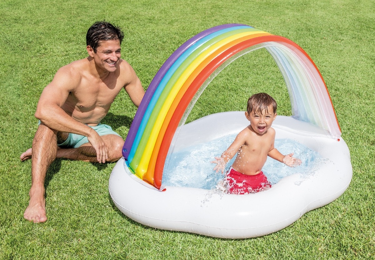 Intex Regenboog babyzwembad - 142 x 119 cm