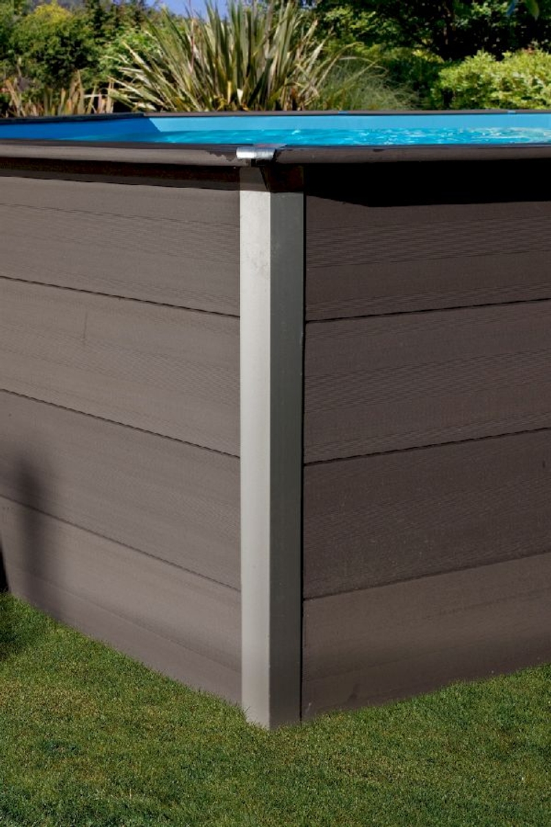 Gré Avantgarde composiet zwembad - 326 x 326 x 96 cm - wand