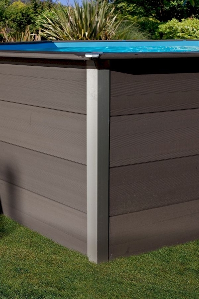 Gré Avantgarde composiet zwembad - 326 x 326 x 96 cm - wand