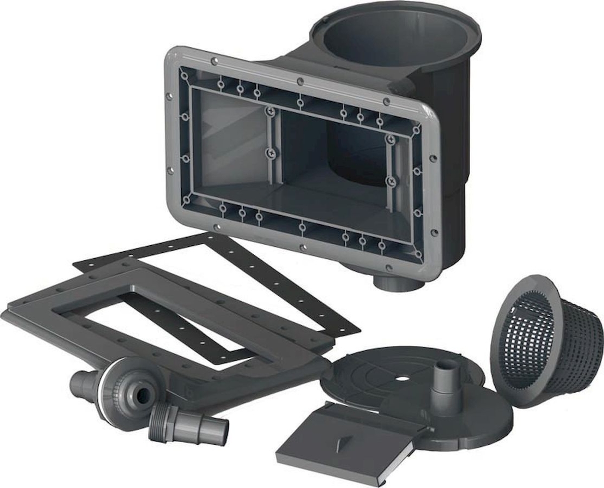 Gré Avantgarde composiet zwembad - 326 x 186 x 96 cm - inbouwdelen