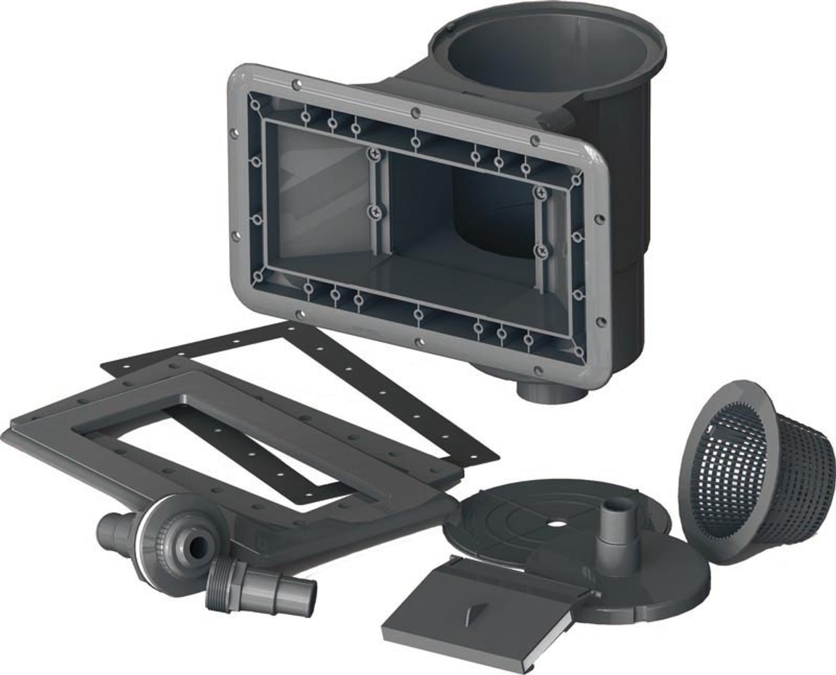 Gré Avantgarde composiet zwembad - 466 x 326 x 124 cm - inbouwdelen