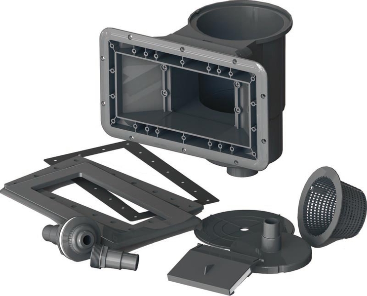 Gré Avantgarde composiet zwembad - 466 x 326 x 124 cm - inbouwdelen