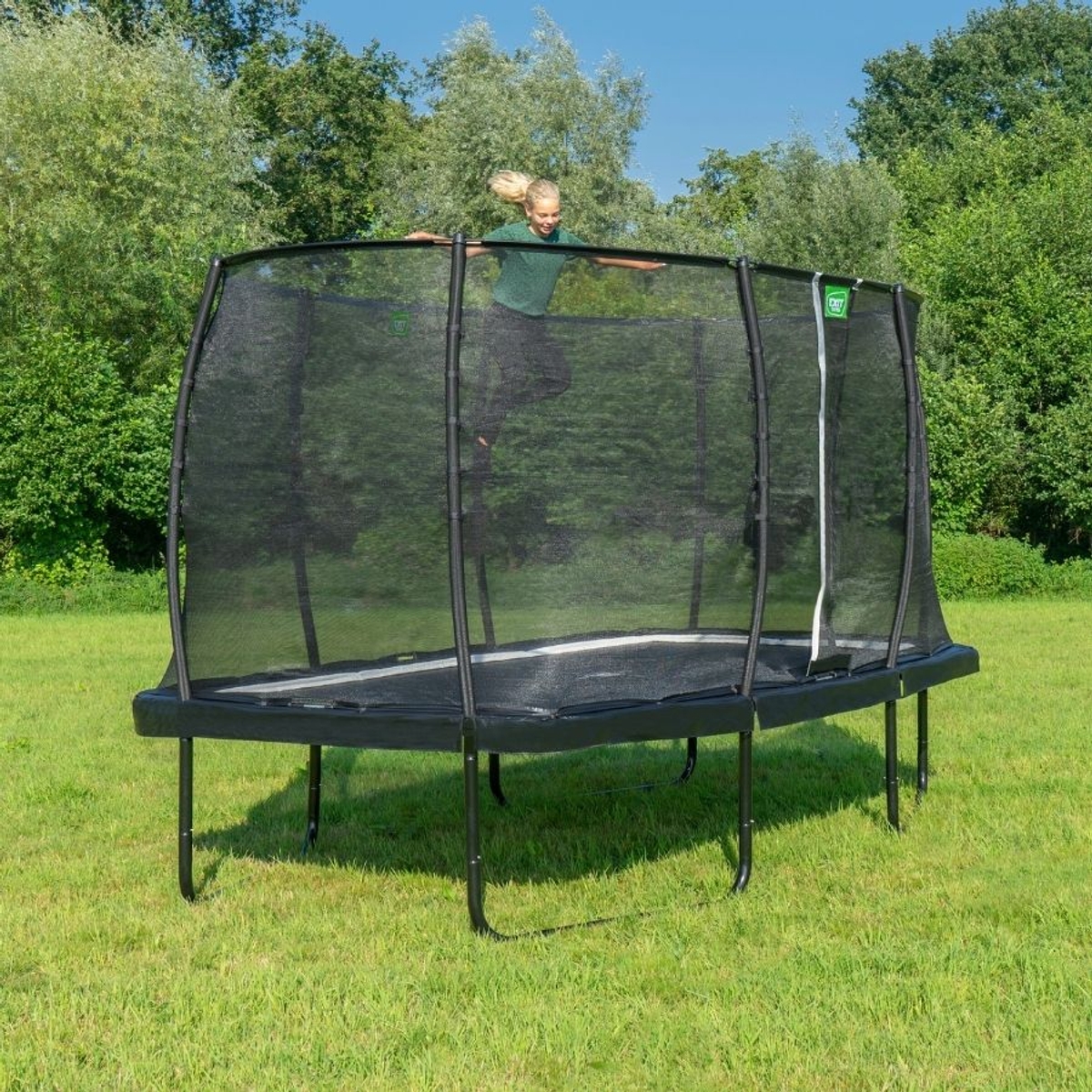 EXIT Allure Premium trampoline 244x427cm - zwart