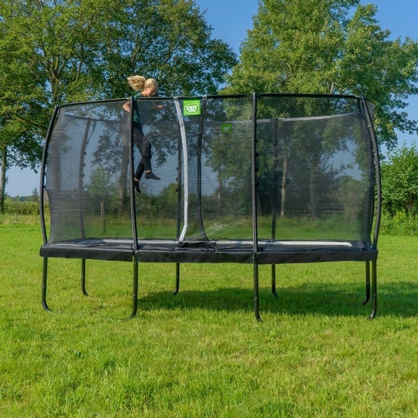 EXIT Allure Premium trampoline 244x427cm - zwart