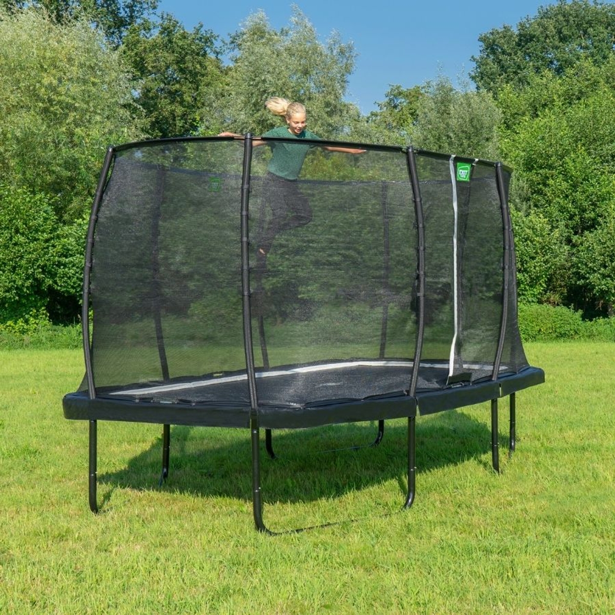 EXIT Allure Premium trampoline 244x427cm - groen