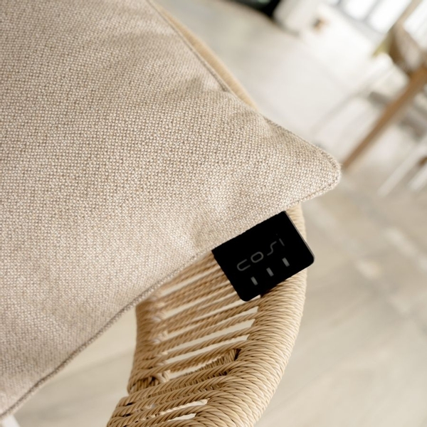 Cosi Knitted warmtekussen vierkant - natural