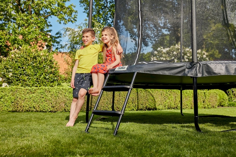 Meander Renovatie Ik wil niet Salta Comfort Edition trampoline - ⌀ 251cm - Zwart