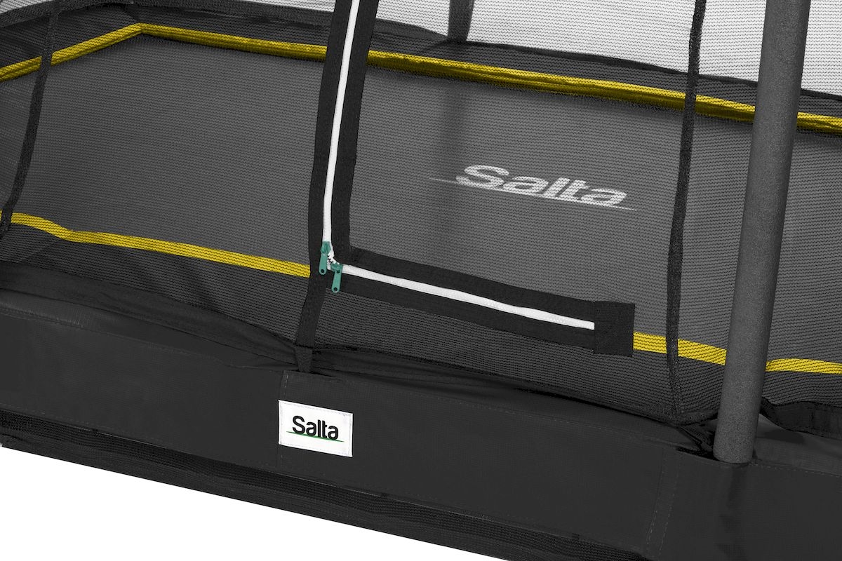 Salta Comfort Edition InGround trampoline - 214 x 153 cm - Zwart - beschermrand