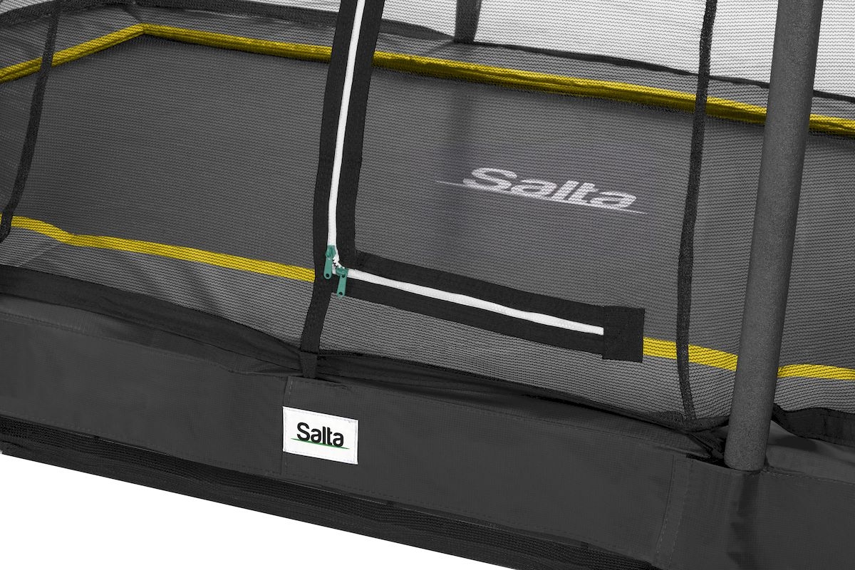 Salta Comfort Edition InGround trampoline - 305 x 214 cm - Zwart - beschermrand