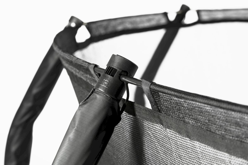 Salta Premium Edition trampoline - 214 x 153 cm - Zwart - bevestiging veiligheidsnet