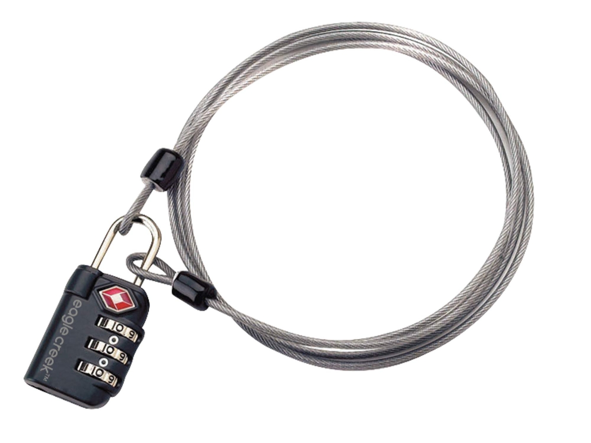 Eagle Creek 3-Dial TSA Slot met kabel - Grijs