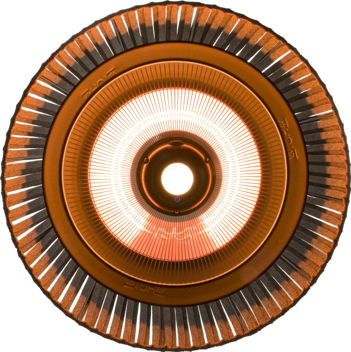 Sunred Heater Artix Hanging Grey 1800 terrasverwarmer onderkant
