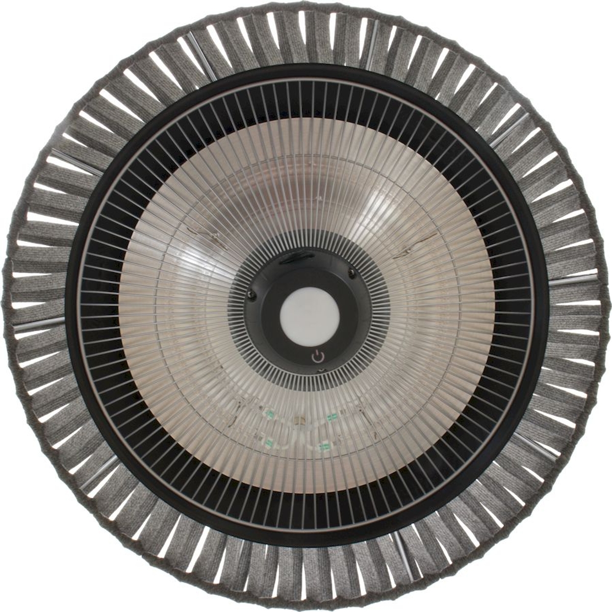 Sunred Heater Artix Hanging Grey 1500 terrasverwarmer uit onderkant