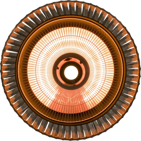 Sunred Heater Artix Hanging Grey 1500 terrasverwarmer onderkant