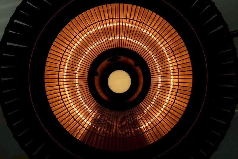 Sunred Heater Artix Hanging Grey 1500 terrasverwarmer donker