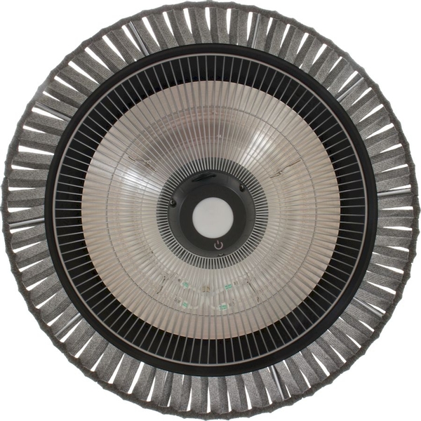 Sunred Heater Artix Hanging Grey 1500 terrasverwarmer uit onderkant