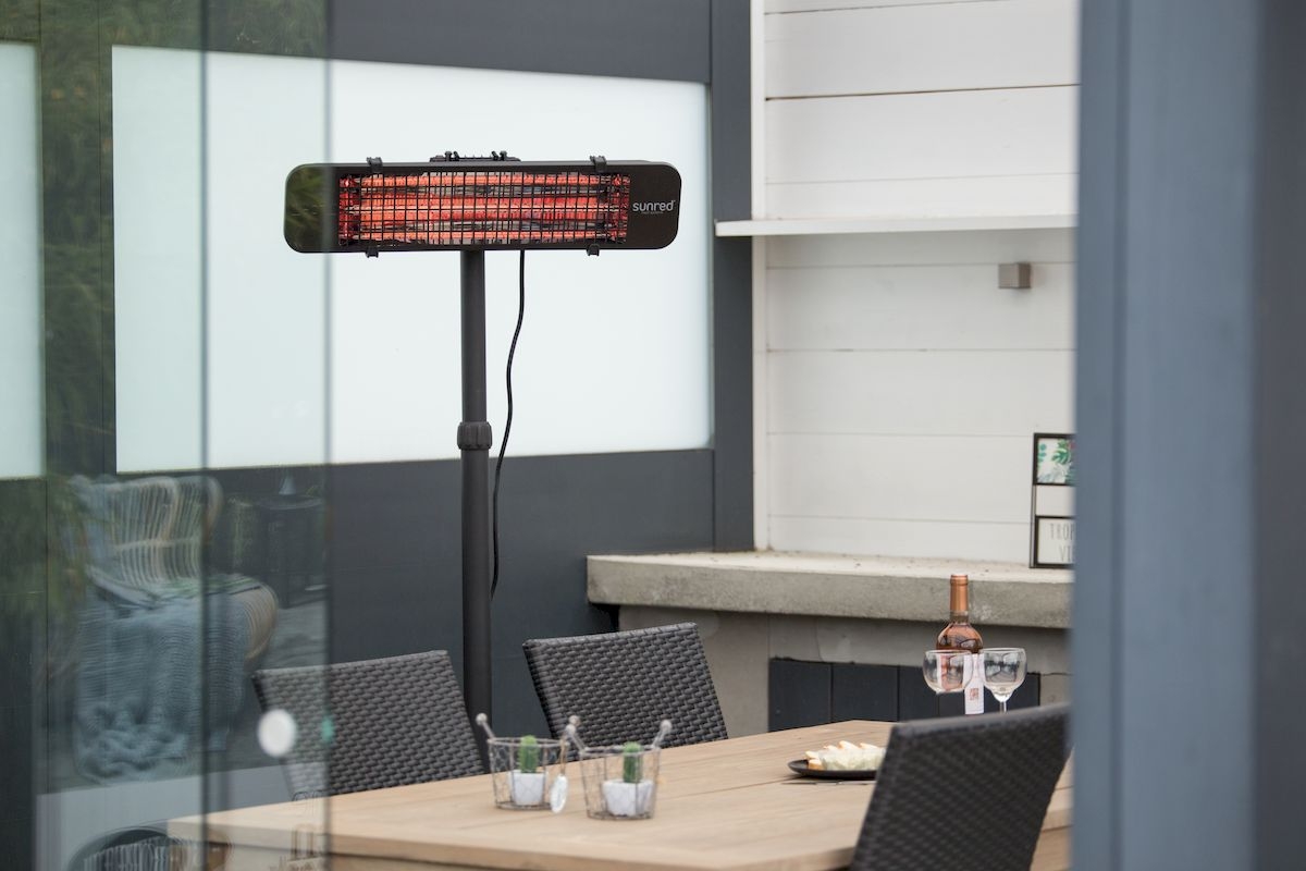 Sunred Heater Dark Vintage Standing 2500 terrasverwarmer in serre