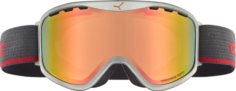 Cébé Ridge OTG Skibril - Mat Grijs - Rode lens