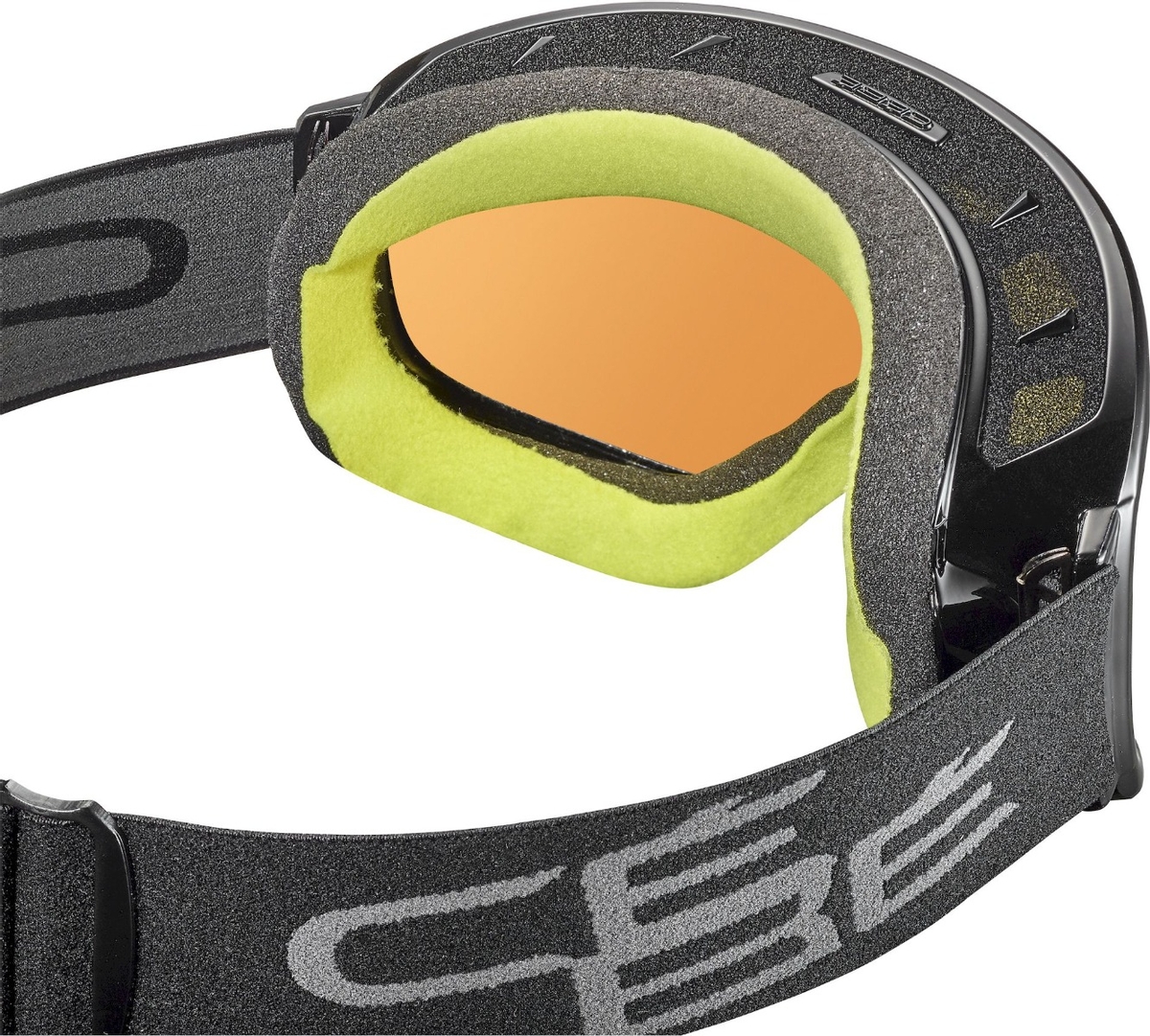 Cébé Ridge OTG skibril - Zwart - Oranje lens