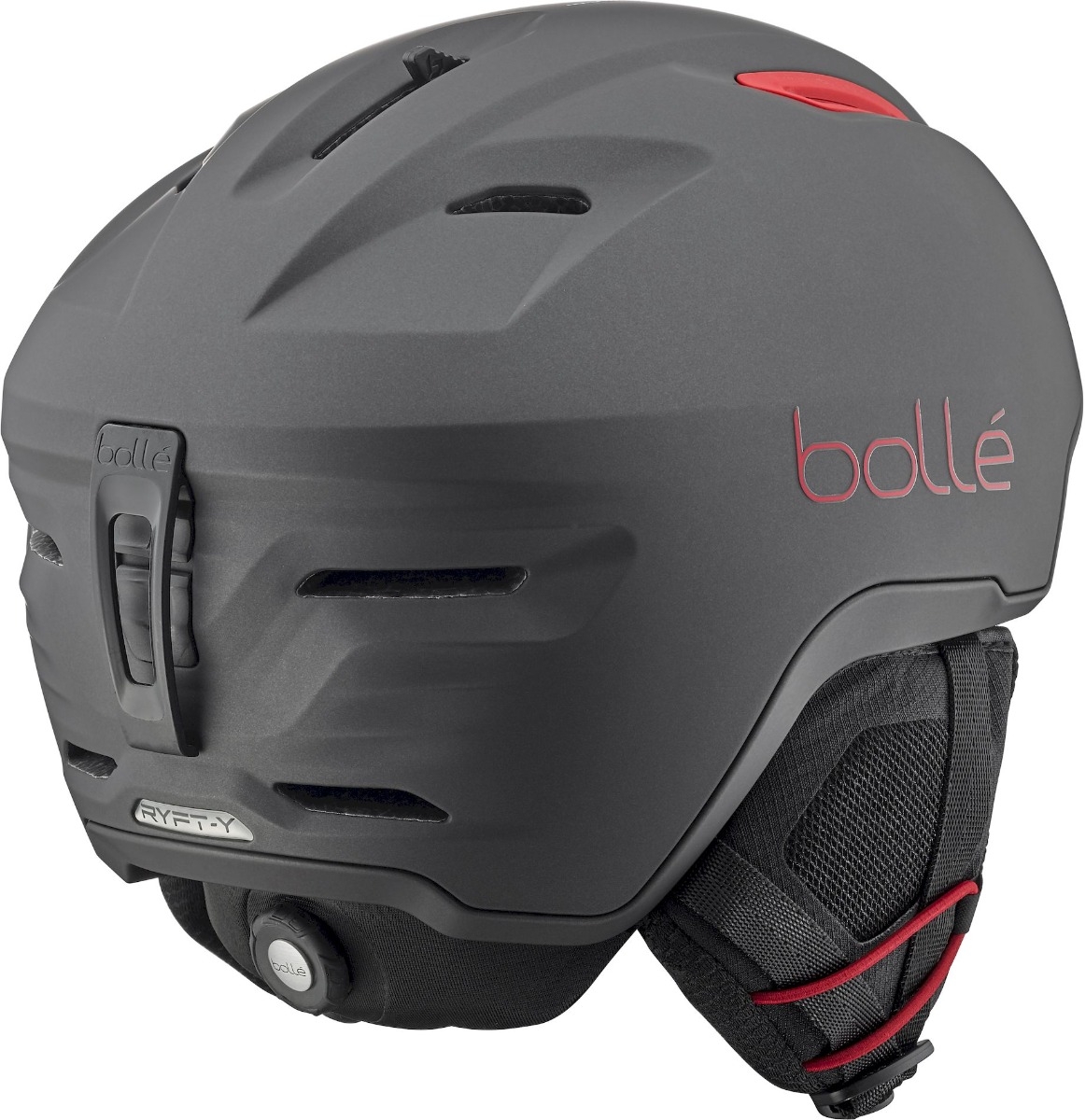 Bollé Ryft youth skihelm - Zwart/Rood - 52-55