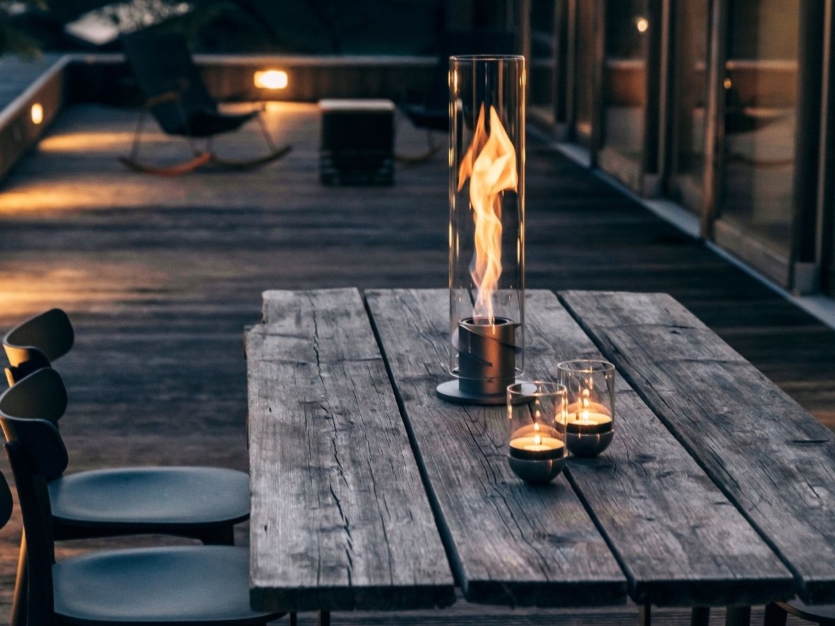 Höfats Spin 120 Tafelvuur - Grijs