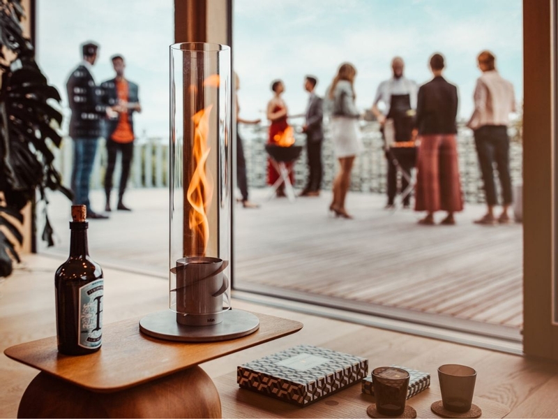 Höfats Spin 120 Tafelvuur - Grijs