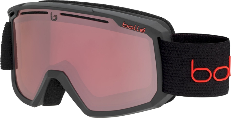 Bollé Maddox skibril - Mat Zwart - Rode lens