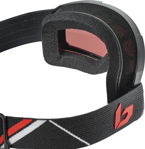 Bollé Maddox skibril - Mat Zwart - Rode lens