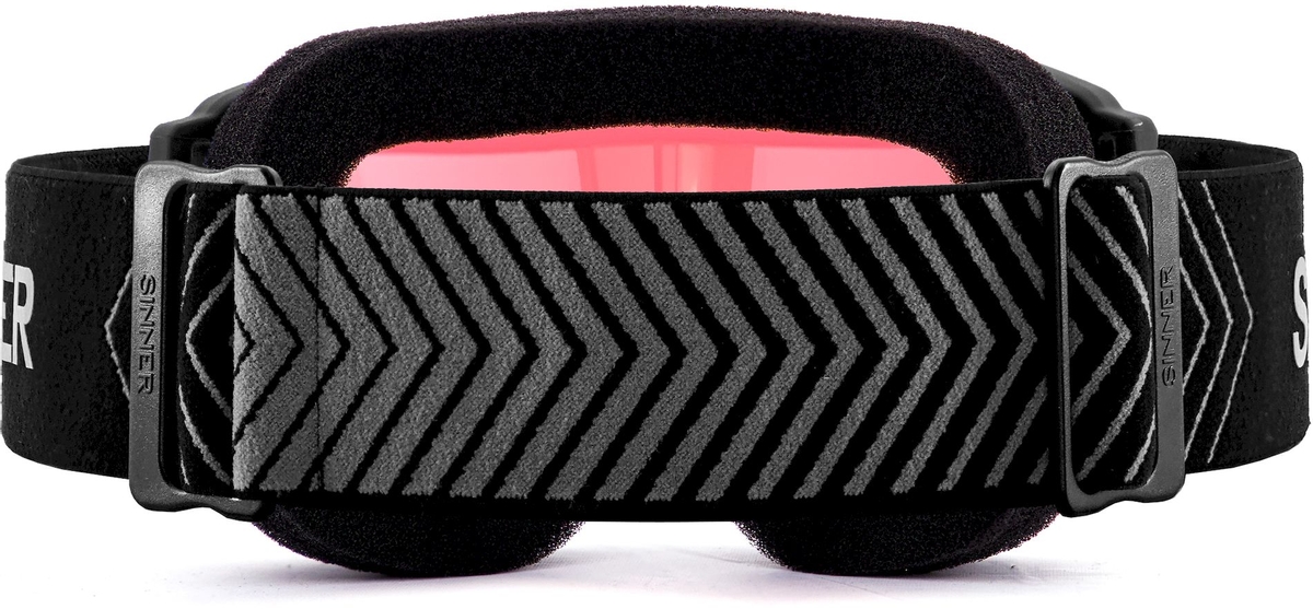 Sinner Duck Mountain skibril kind - Mat Zwart - Rode lens