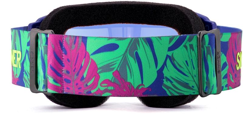 Sinner Duck Mountain skibril kind - Mat Blauw - Blauwe lens