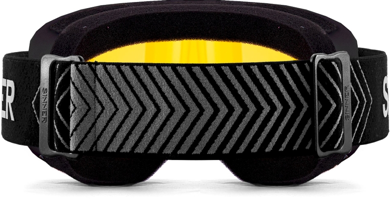 Sinner Estes skibril - Mat Zwart - Oranje lens