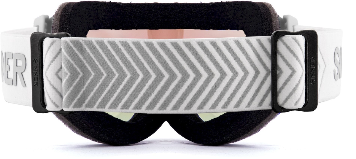 Sinner Emerald skibril - Mat Wit - Gouden lens