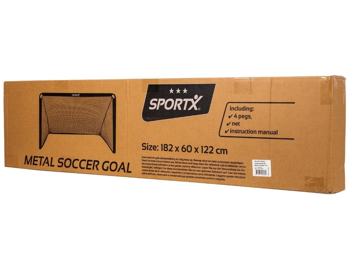 SportX Metalen Voetbaldoel - 182 x 60 x 122 cm