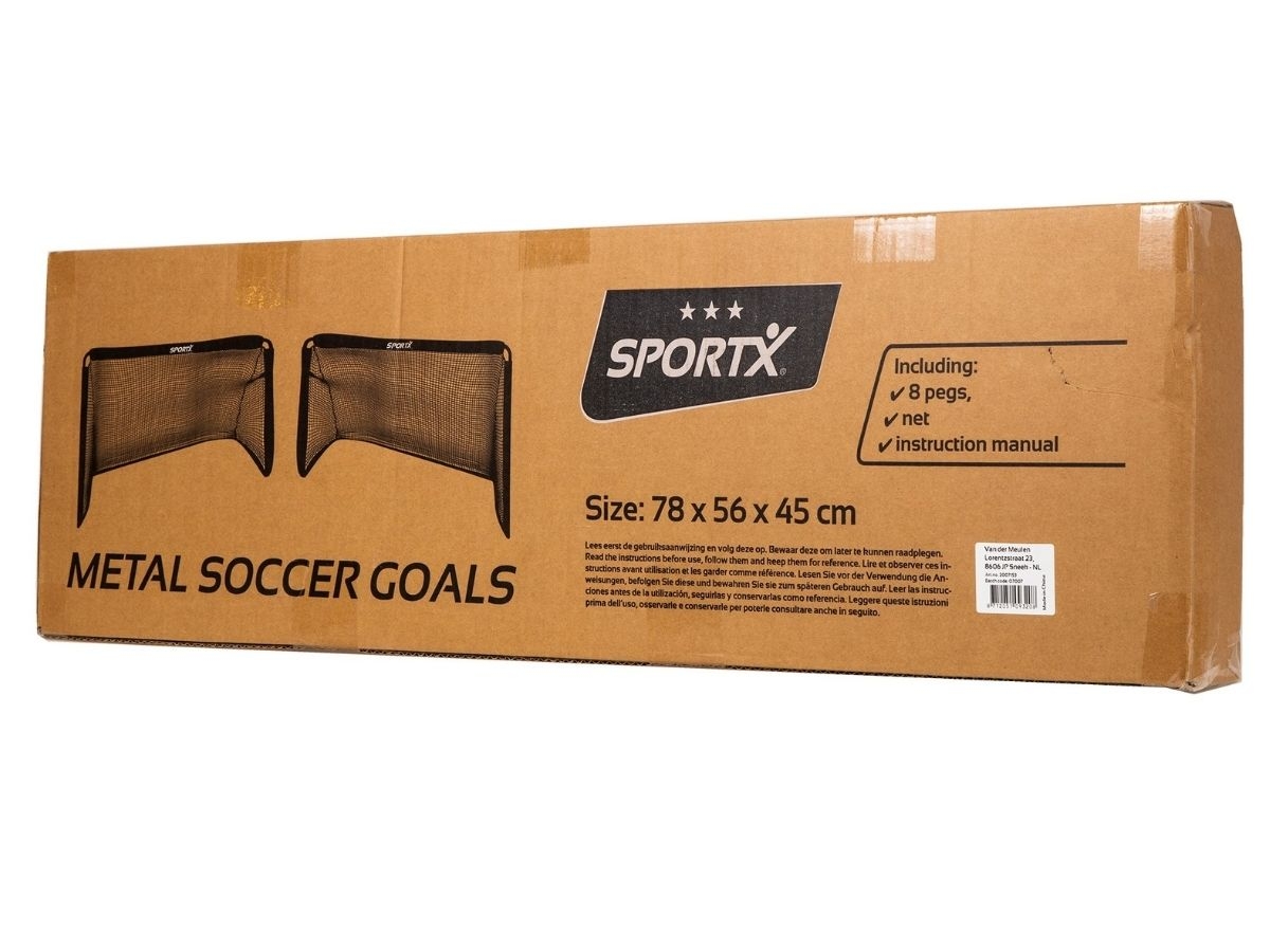 SportX Metalen Voetbaldoel set 2 goals