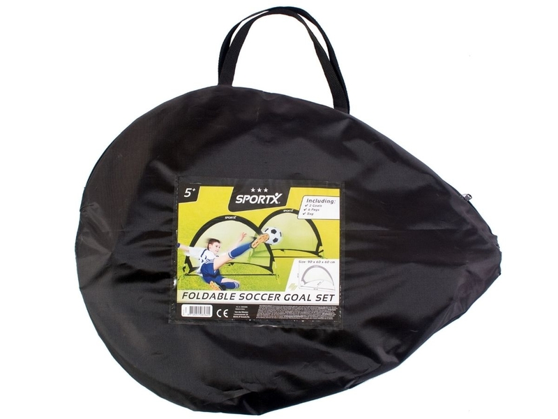 SportX voetbaldoel - set 2 Goals - Zwart/Groen