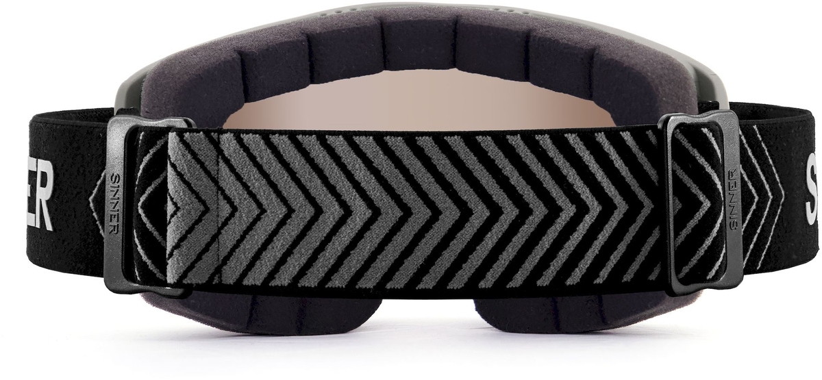 Sinner Batawa OTG skibril - Mat LIchtgrijs - Rode lens