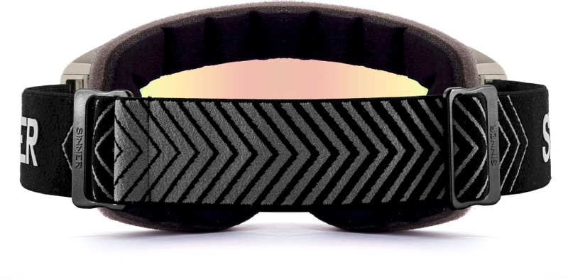 Sinner Mohawk skibril - Mat Lichtgrijs - Rode + Roze lens