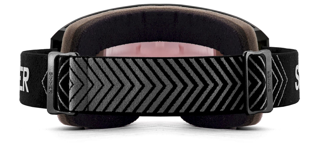 Sinner Sin Valley skibril - Mat Zwart - Oranje + Roze lens