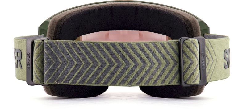 Sinner Sin Valley skibril - Mat Groen - Rode + Roze lens