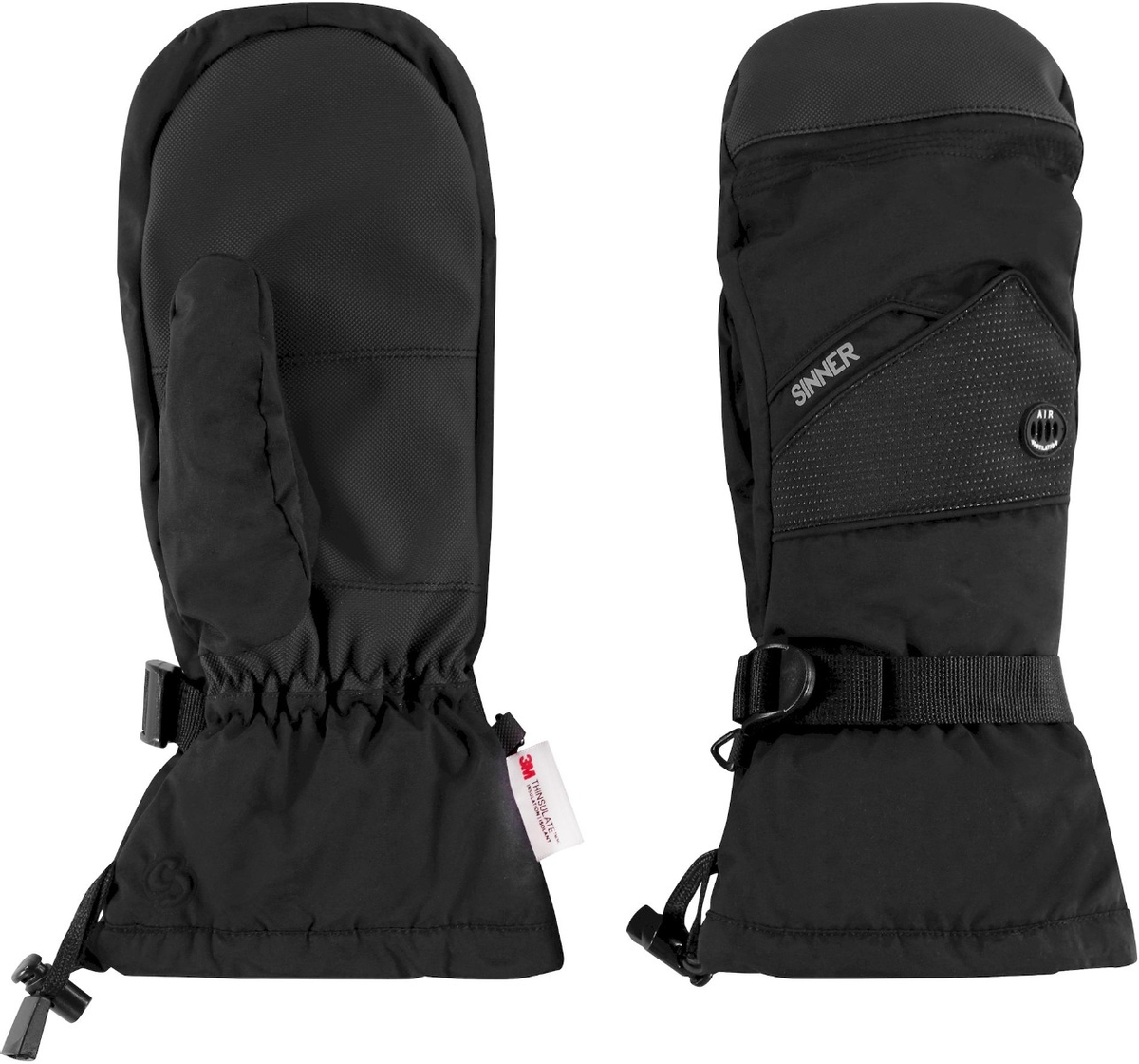 Sinner Murray skihandschoenen unisex - Zwart