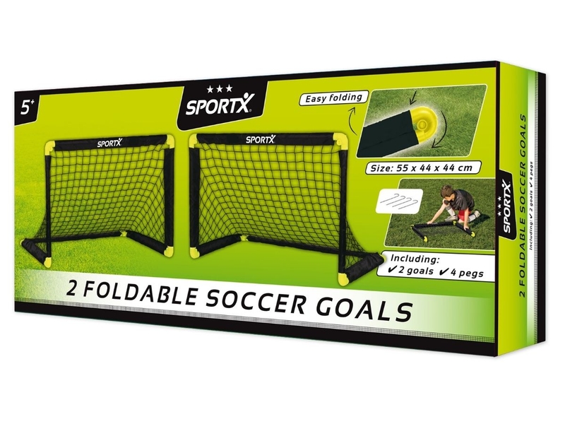 SportX voetbaldoel - 55 x 44 cm - Set 2 goals